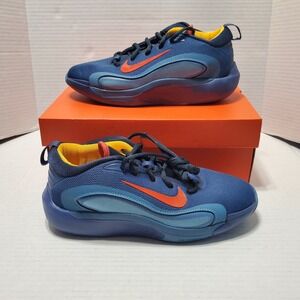 Nike Isofly GS Total Navy  Kids Youth Basketball Hoopers Shoes FN4384-400 Sz 6Y